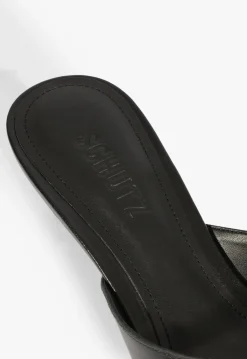 Fashion Schutz Elliote Leather Sandal Black
