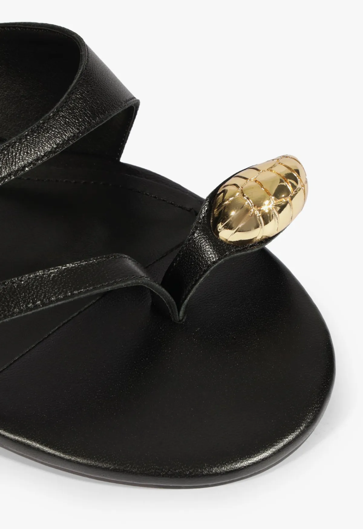 Fashion Schutz Elliote Leather Sandal Black