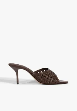 Clearance Schutz Elodie Braided Sandal Root Brown