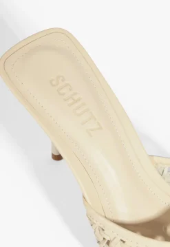 Fashion Schutz Elodie Braided Sandal Off White
