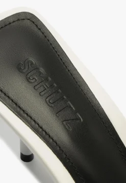 Discount Schutz Elodie Leather Sandal White