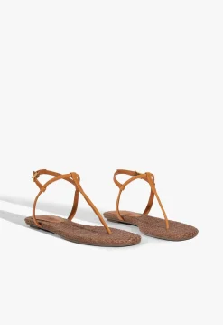 Discount Schutz Elsha Flat Sandal Brown