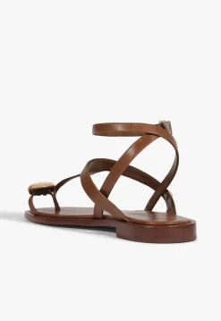 Sale Schutz Elysa Lace Sandal Pecan Brown