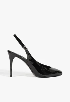Discount Schutz Geraldine Sling Patent Pump Black