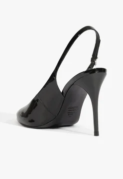 Discount Schutz Geraldine Sling Patent Pump Black