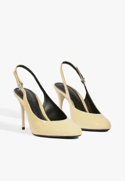 Best Schutz Geraldine Sling Patent Pump Beige