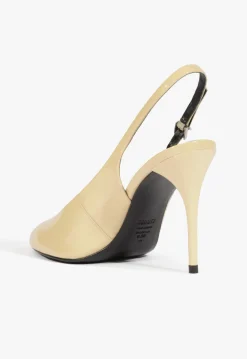 Best Schutz Geraldine Sling Patent Pump Beige