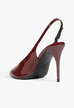 New Schutz Geraldine Sling Patent Pump Red