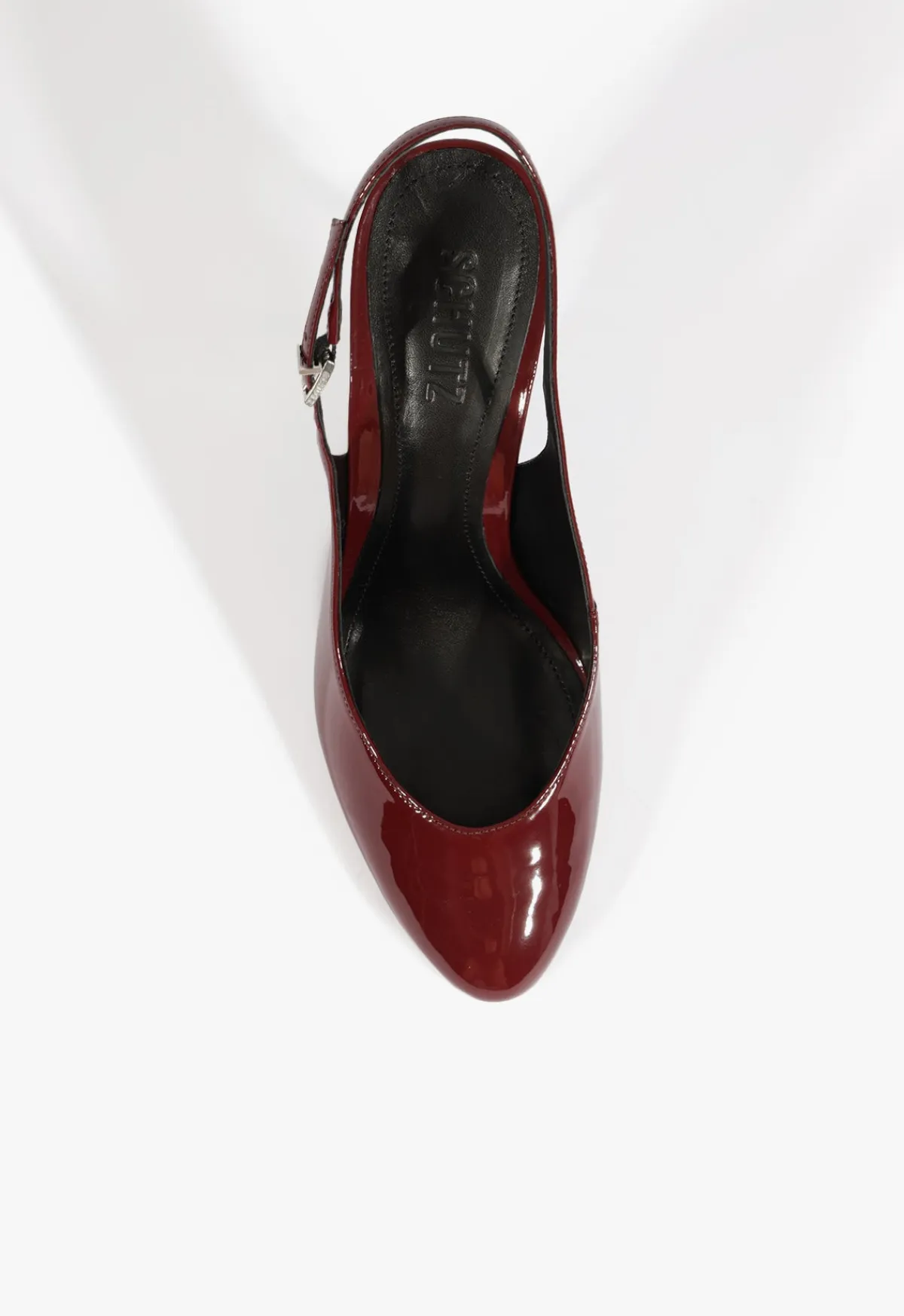 New Schutz Geraldine Sling Patent Pump Red