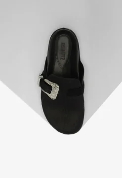 Clearance Schutz Grace Calf Hair Clog Black