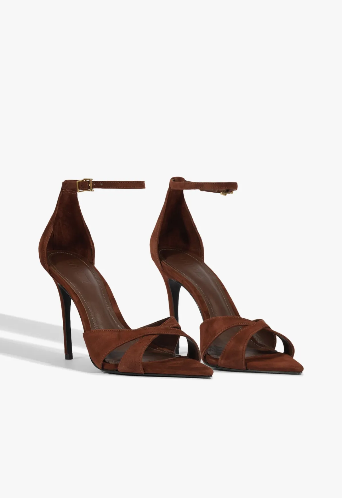 Hot Schutz Hilda Leaf Suede Sandal Brown