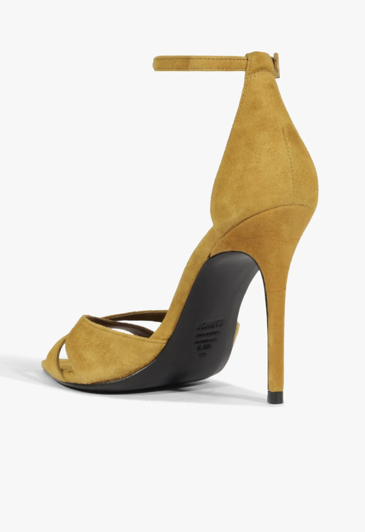 Best Schutz Hilda Leaf Suede Sandal Yellow