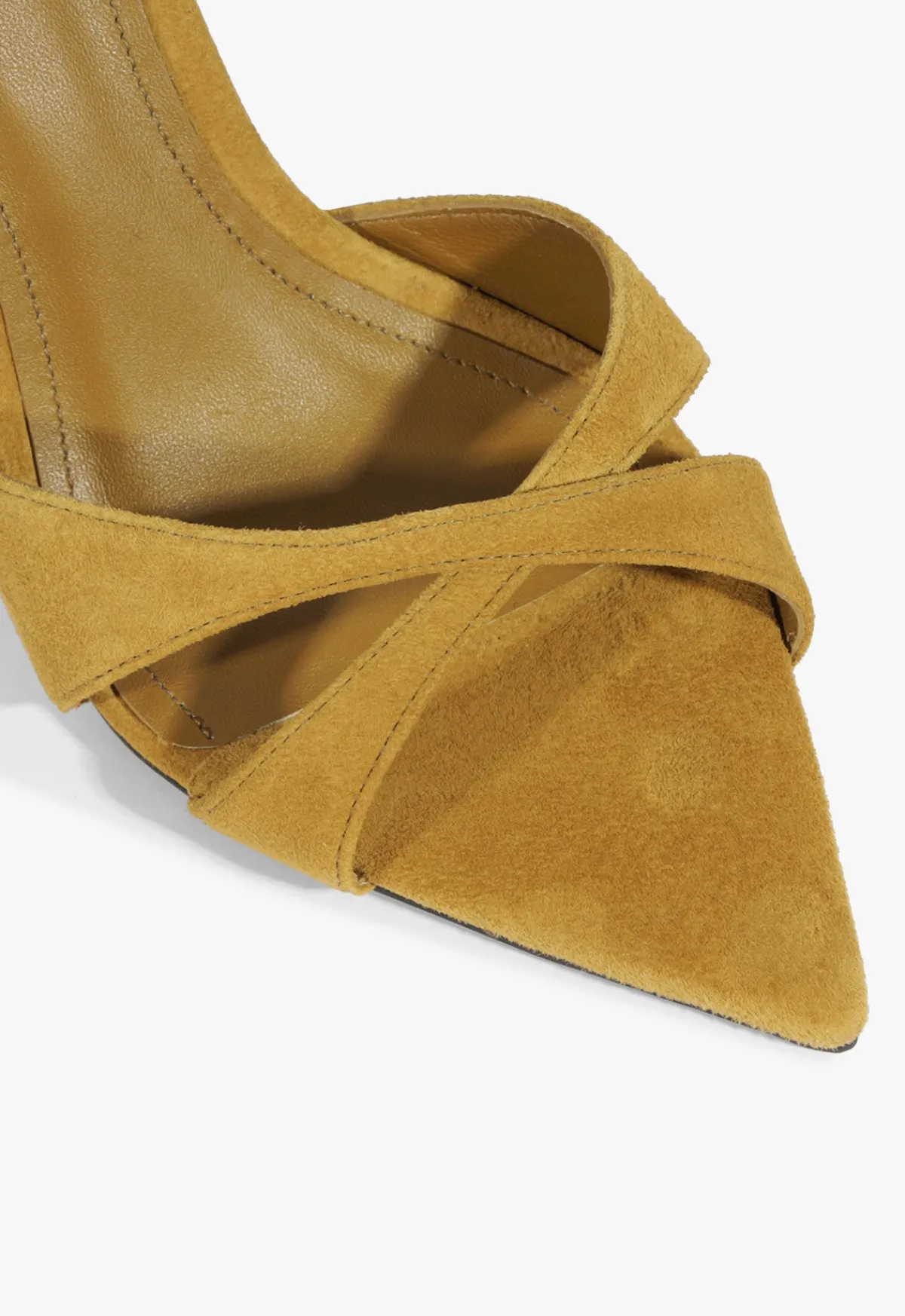 Best Schutz Hilda Leaf Suede Sandal Yellow