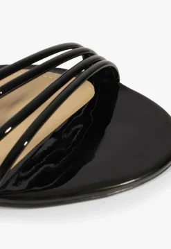 Fashion Schutz Inez Leather Flat Sandal Black