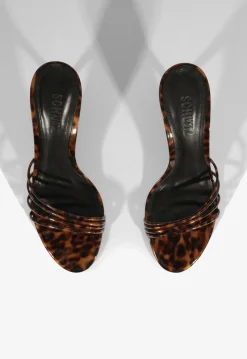 Fashion Schutz Inez Mule Sandal Animal Print