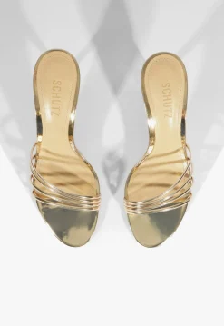 Fashion Schutz Inez Mule Sandal Gold