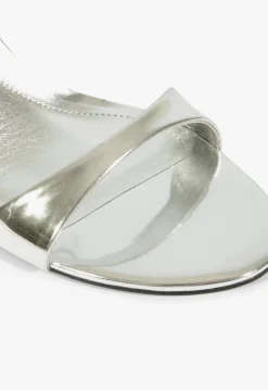 Online Schutz Jessica Mid Mule Metallic Sandal Silver