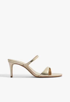 Online Schutz Jessica Mid Mule Metallic Sandal Gold