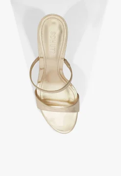 Online Schutz Jessica Mid Mule Metallic Sandal Gold