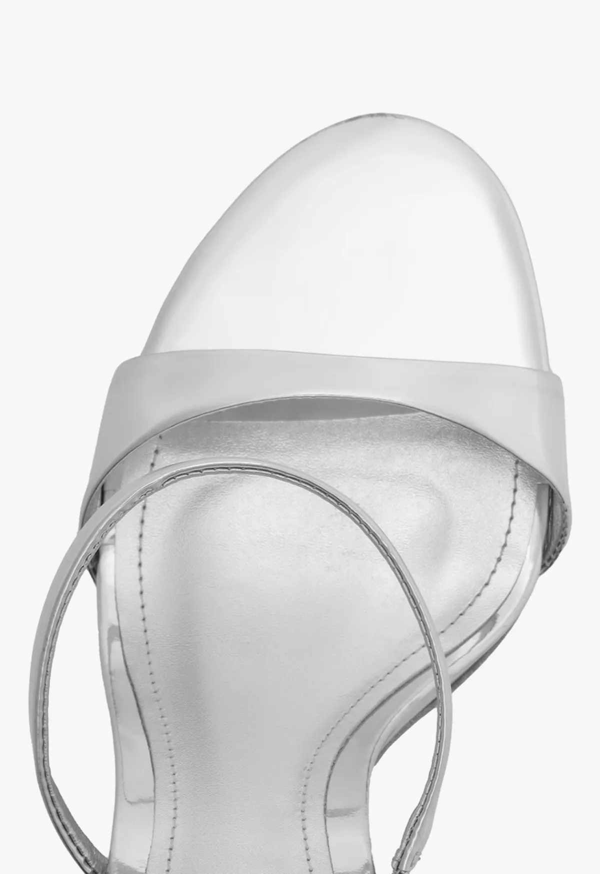 New Schutz Jessica Mule Metallic Sandal Silver
