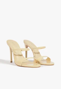 Hot Schutz Jessica Mule Patent Sandal Beige