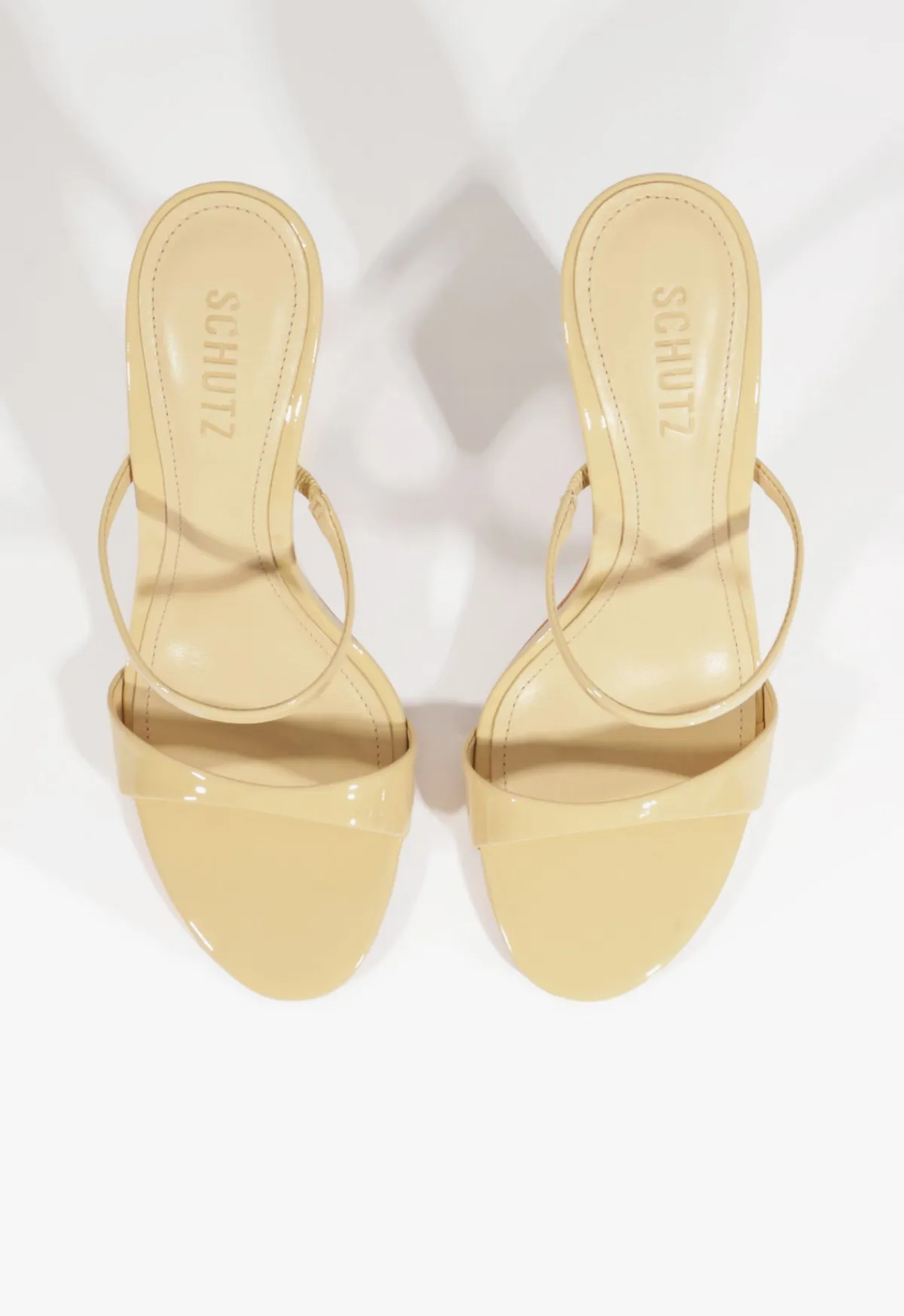 Hot Schutz Jessica Mule Patent Sandal Beige