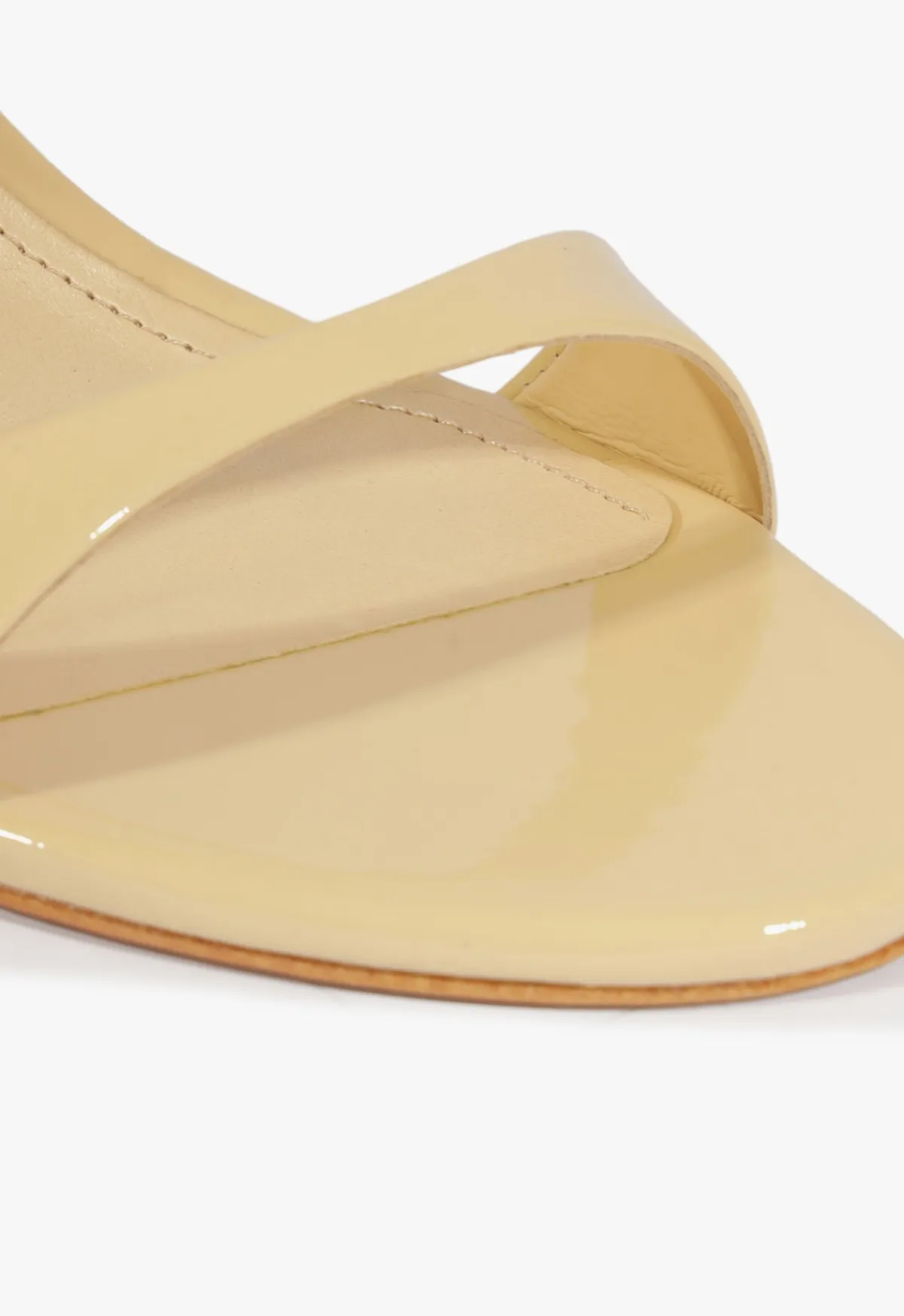 Hot Schutz Jessica Mule Patent Sandal Beige