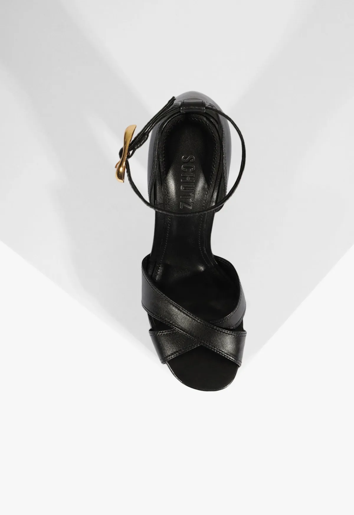 Outlet Schutz Jolene Leather Sandal Black