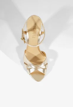 Outlet Schutz Keefa Block Sandal Gold