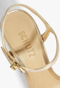 Outlet Schutz Keefa Block Sandal Gold