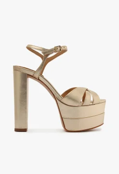 Best Schutz Keefa High Sandal Gold