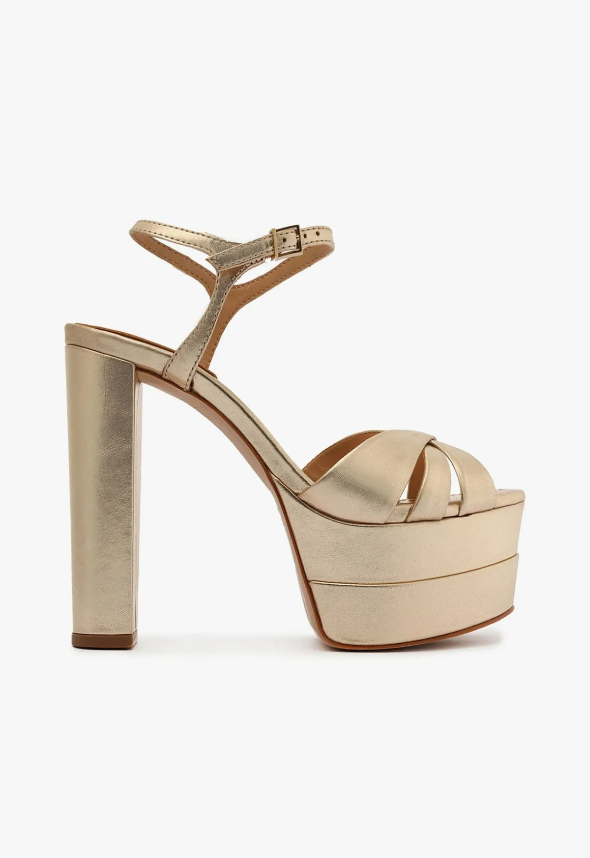 Best Schutz Keefa High Sandal Gold