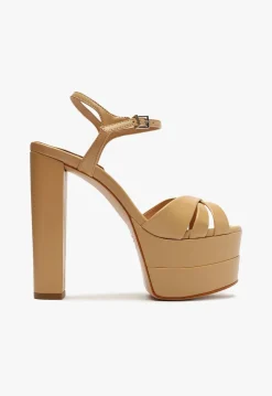 Online Schutz Keefa High Sandal Light Beige