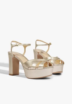 New Schutz Keefa Sandal Gold
