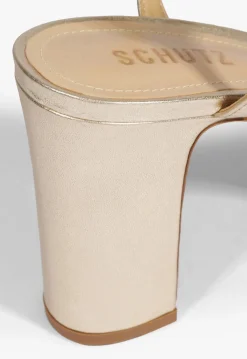 New Schutz Keefa Sandal Gold