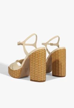 Online Schutz Keefa Straw Sandal Beige