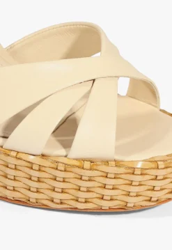 Online Schutz Keefa Straw Sandal Beige