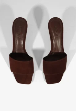 Hot Schutz Kelsea Suede Sandal Chestnut Brown