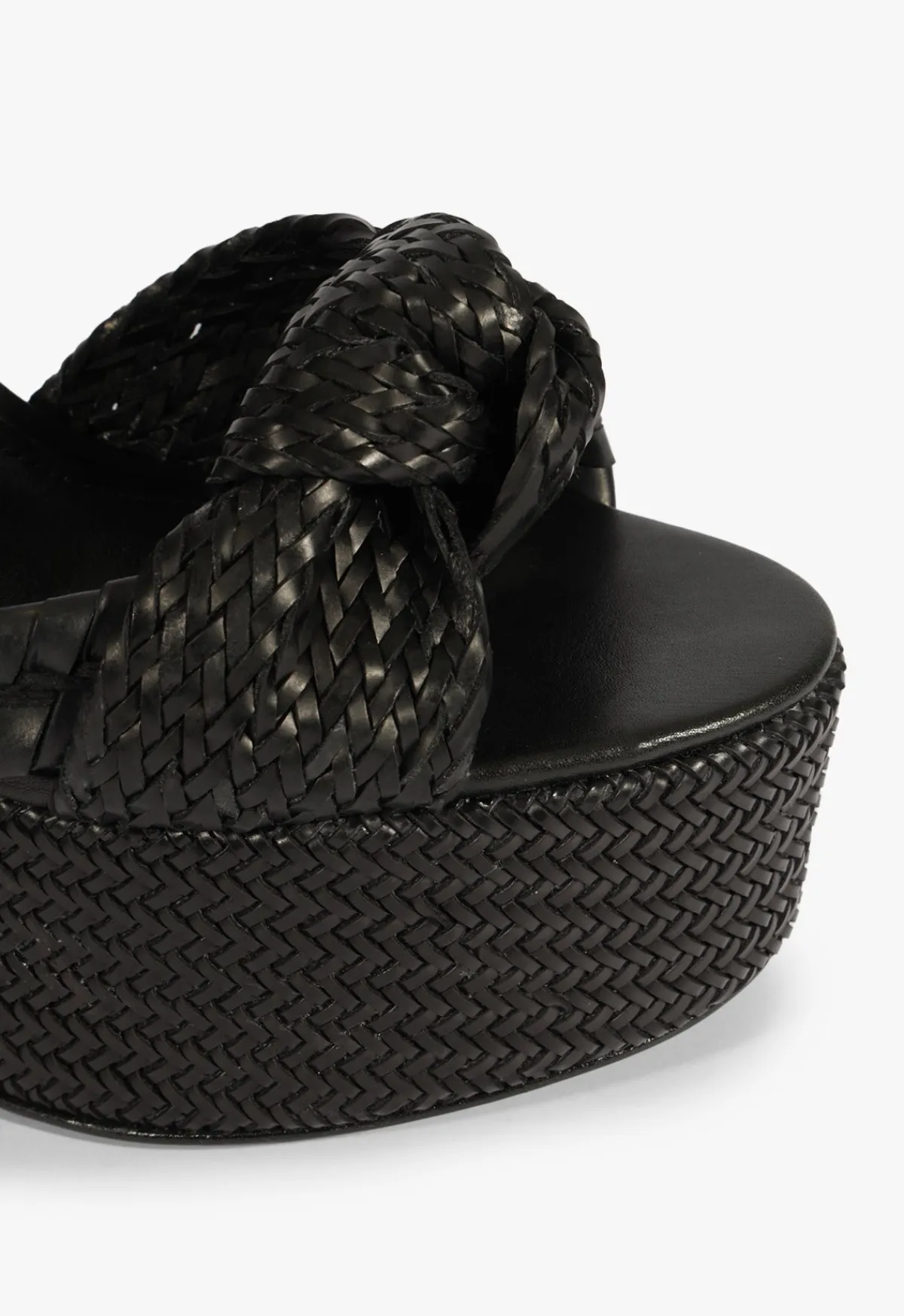 Online Schutz Khari Platform Sandal Black