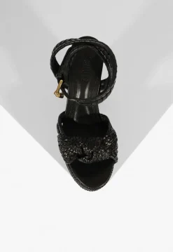 Online Schutz Khari Platform Sandal Black