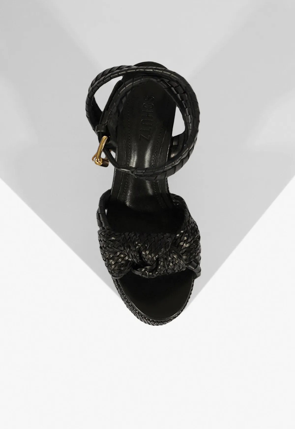 Online Schutz Khari Platform Sandal Black
