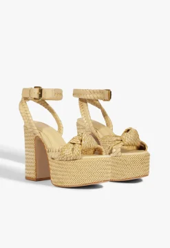 New Schutz Khari Platform Sandal Beige