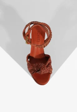 Discount Schutz Khari Platform Sandal Orange