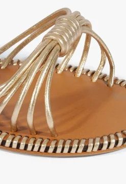 Hot Schutz Livia Leather Flat Sandal Gold