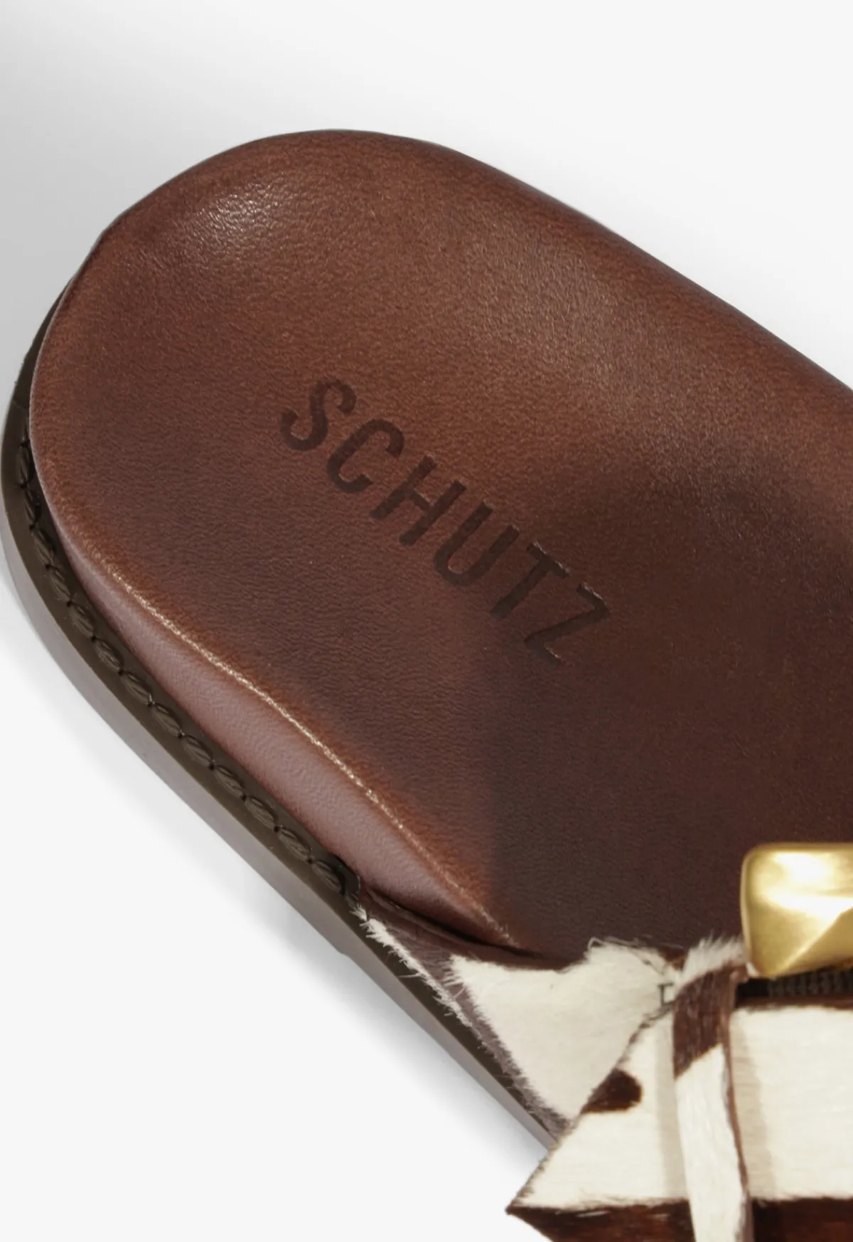 Discount Schutz Lois Animal Print Sporty Sandal Off Brown