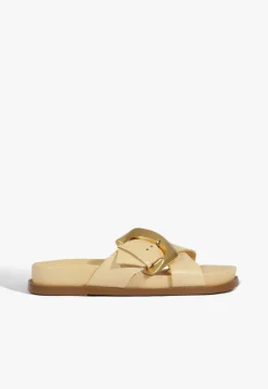 New Schutz Lois Beige Sporty Sandal Natural Nibs