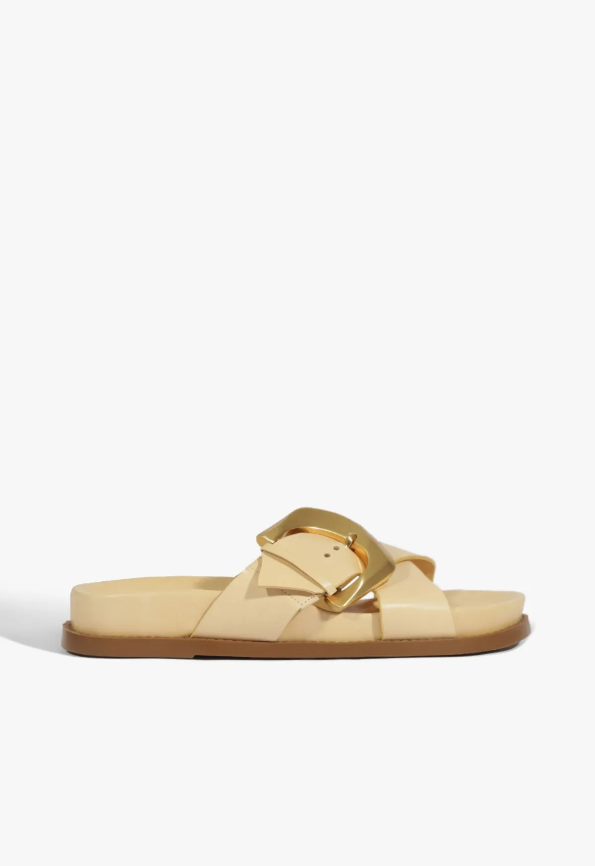 New Schutz Lois Beige Sporty Sandal Natural Nibs