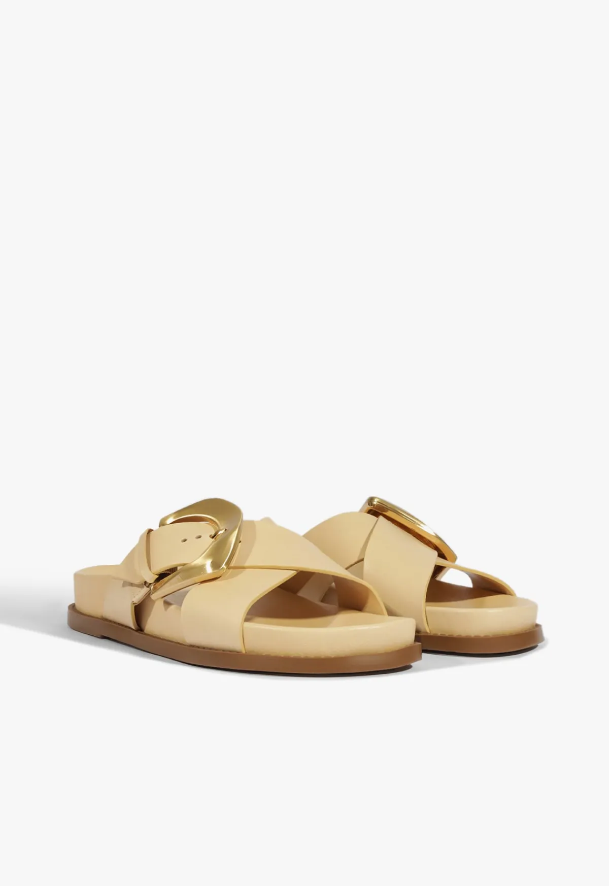 New Schutz Lois Beige Sporty Sandal Natural Nibs