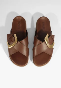 Fashion Schutz Lois Brown Sporty Sandal Pecan Brown