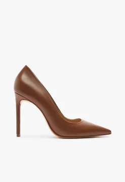 Clearance Schutz Lou High Stiletto Brown Pump Wood